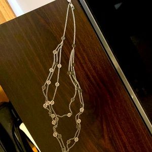 Tory Burch 3 chain layered necklace